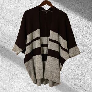 HANNAH Open Short Sleeve Cardigan Sweater Size XL